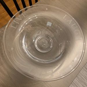 Brand New Simon Pearce Celebration “Live Love Laugh” Bowl - Medium